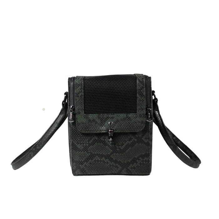 Сумка-переноска для собак MYXA Classi: зручна та стильна, з даховим сіткою та зовнішньою кишенею (Камуфляж, з ручками та сумочкою для жінок)