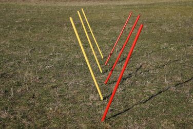 Набір для тренувань Wuzzmann Agility: жовто-червоні гнучкі стійки (6)