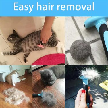 Набір гребінців для грумінгу собак, котів та коней (2 шт.), рожевий