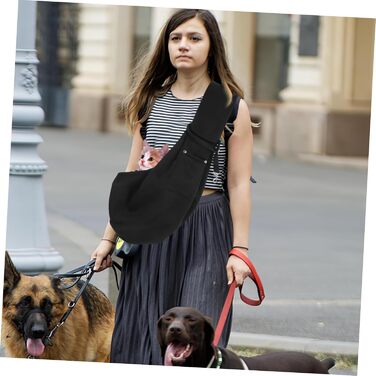 Сумка-переноска для собак та котів Toyvian, регульована, для подорожей, з кишенею