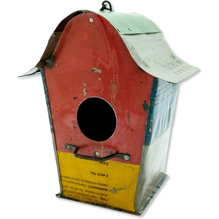 Металева годівниця для птахів, 22 x 36 см, кольорова, для саду та декору