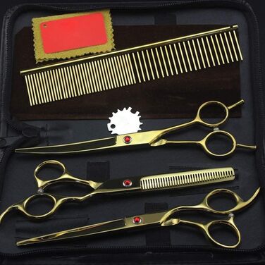 Набір професійних ножиць для грумінгу собак та інших домашніх тварин, 7 дюймів