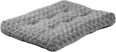 М'яке ліжко для домашніх тварин Midwest Homes for Pets QuietTime Deluxe Gray Ombre Swirl, розмір S, машинне прання, неслизьке дно, м'яка підстилка для кліток 61 см. Розміри: 59 x 45 x 7 см