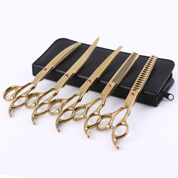 Набір професійних ножиць для грумінгу домашніх тварин, 7.0 дюймів, для собак, котів та інших тварин