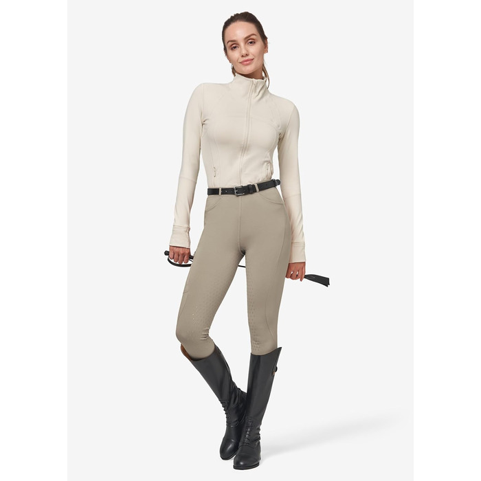 Спортивні штани для верхової їзди WILLIT Daen з флісовою підкладкою та силіконовим повним захопленням (XXL, Хакі)