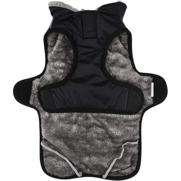 Водонепроникний теплий дощовик для собак з коміром з флісу, з отвором для шлейки, для маленьких, середніх та великих собак, колір: морський, розмір 2XL (Об'єм грудей 75-85 см)