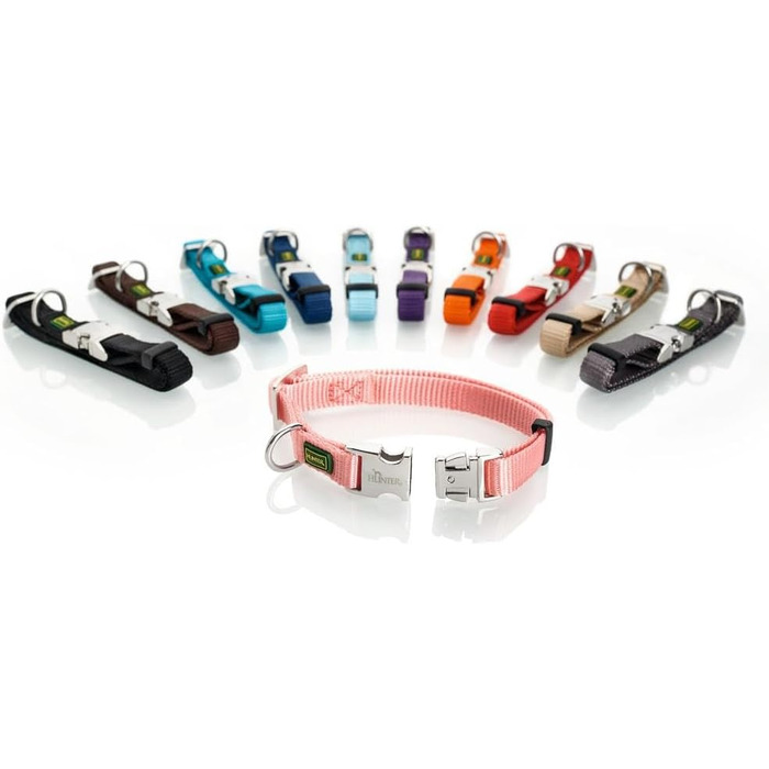 Льогкий поводок для собак Hasung VARIO BASIC AU-STRONG (XL, petrol) з алюмінієвим затискачем