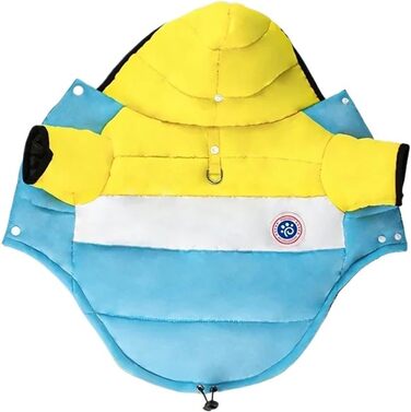 Зимова куртка для собак з бавовни, теплий одяг для цуценят, маленьких та середніх собак, котів, чихуахуа, бульдога, мальтізу (колір коричневий, розмір XL)