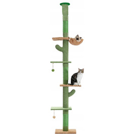 Стельовий дряпак для котів: високий стовпчик-дряпалка з лежаком