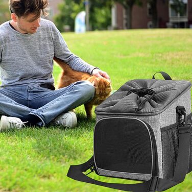 Фahrrad Sitz für Hunde - Дихаючий велосипедний кошик для собак, легка переносна сумка, проста установка для подорожей, кемпінгу та повсякденного використання