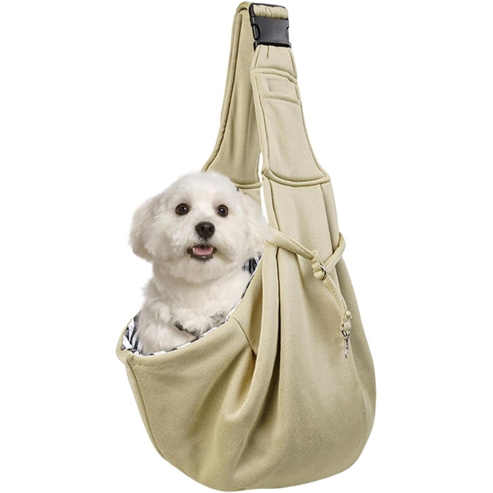 Шлейка для цуценят Sghtil, дихаюча, регульована, для прогулянок та походів (хакі)