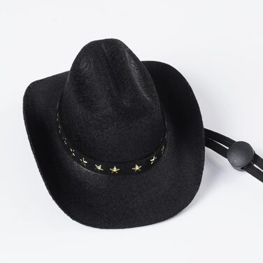 Костюм ковбоя для домашніх тварин, костюми на Хелловін для собак та котів, розмір M, чорний колір