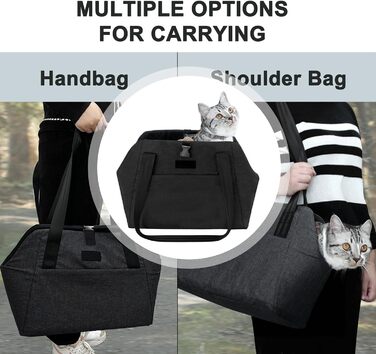 Обогреваемая переноска для кошек - USB переноска для кошек с подогревом, переноска для собак | Теплая переноска для кошек с подогревом, регулируемая переноска для маленьких собак, кошек, щенков, зимние прогулки