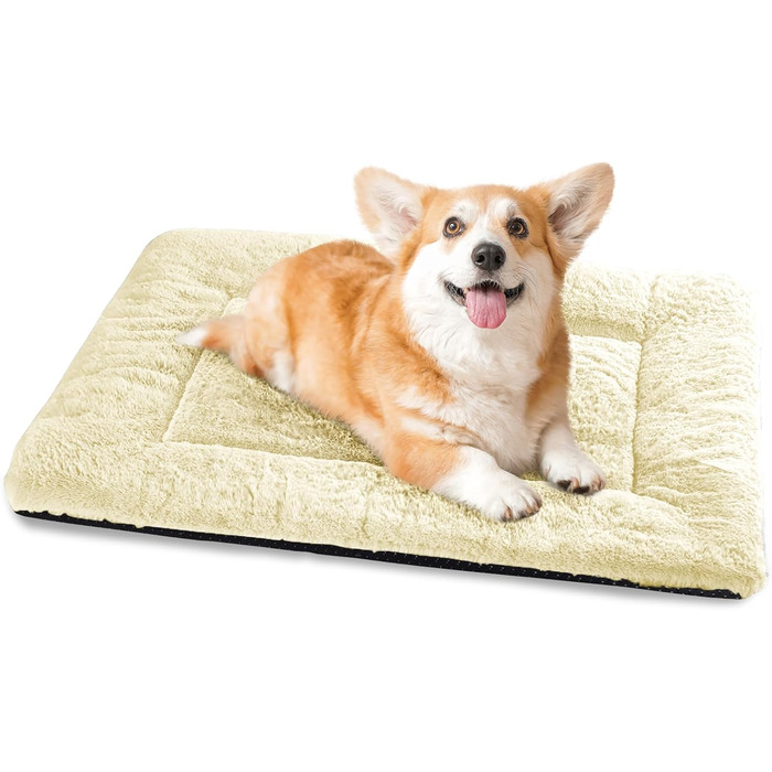 Крісло-лежанка для собак середніх порід Baodan, 90x60 см, миється, з антиковзною основою, бежеве