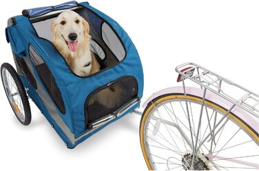 PetSafe Happy Ride - велосипедний причіп для собак, розмір L, до 13,6 кг, з сіткою та відбивачами