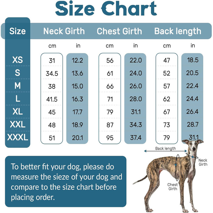 Теплий плед-пуловер для віндхунда (Greyhound) та породистих собак, зимова куртка, блакитний, XXL