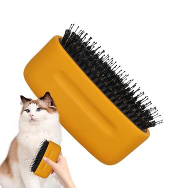 Щітка для котів, вичісувальний гребінь, аксесуари для догляду за шерстю, для довгошерстих порід, цуценят, кошенят, щоденний догляд, для використання на вулиці, рекомендовано ветеринарами, професійна, жовта