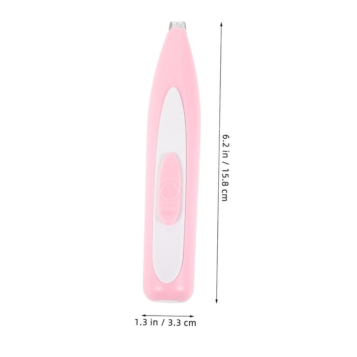 Електричний триммер для собак та котів DOITOOL - 2 шт. Безшумна машинка для грумінгу з підзарядкою, рожева (15.8*3.3 см)