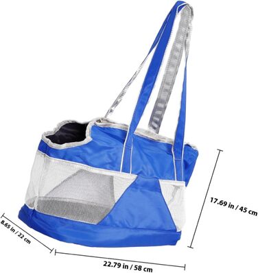 Складана переносна сумка для тварин Ganazono з оксфордської тканини. Дихаюча, з циркуляцією повітря, практична сумка на плече для котів та собак. Легко чиститься та зручна в подорожах.