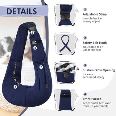 Сумка-переноска для собак до 7.5 кг, блакитна. Ідеальна для прогулянок та активностей на свіжому повітрі. Підходить для собак та котів, цуценят.