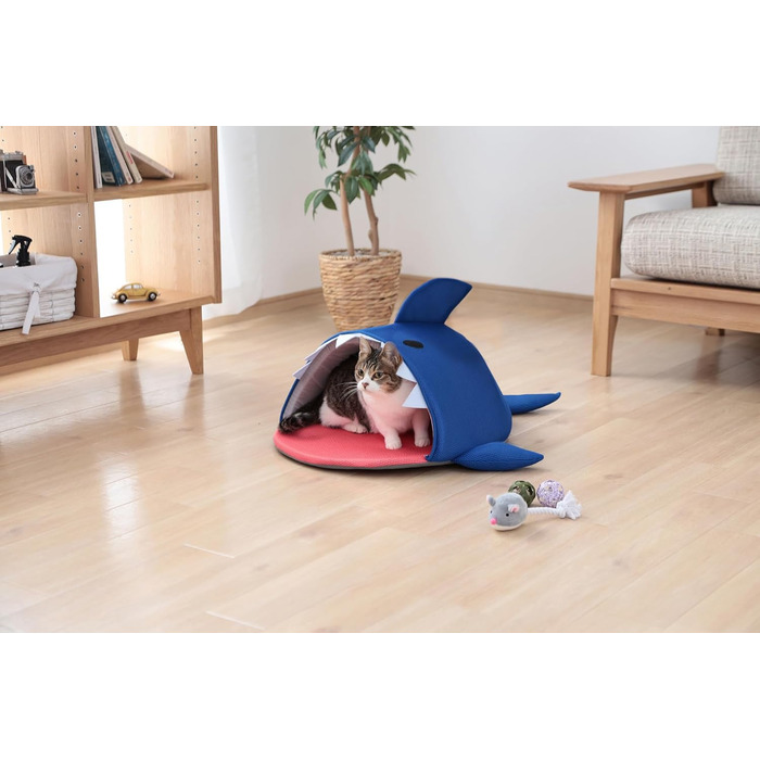 Килимок для собак Iris Ohyama, килимок-корзина, миючий, з бортиком, 40x69x12 см, протиковзкий, PCB-20P, літній стиль