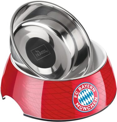 Набір для їжі та води Hunter FC Bayern München з меламіну, 350 мл, червоний