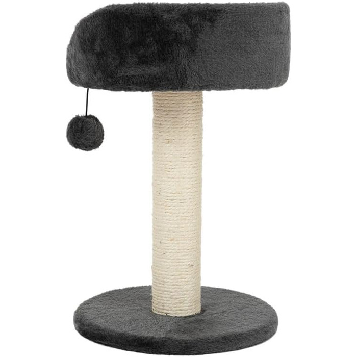 Драбина-подряпування для котів Zooplus Enio | компактна, з лежаком та іграшкою | висота 47 см