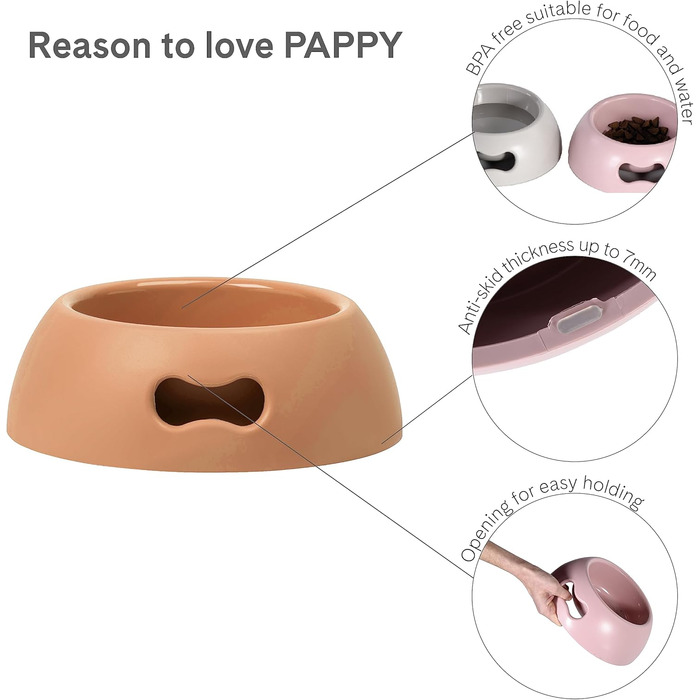 Миска для собак UNITED PETS Pappy, екологічна, зелена, для середніх собак, 1100 мл, зроблена в Італії