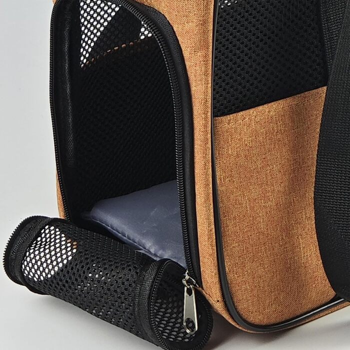 Транспортна сумка для собак та котів Duroecsain | Зручна сумка з кишенями для прогулянок, подорожей та відпочинку на природі (помаранчевий)