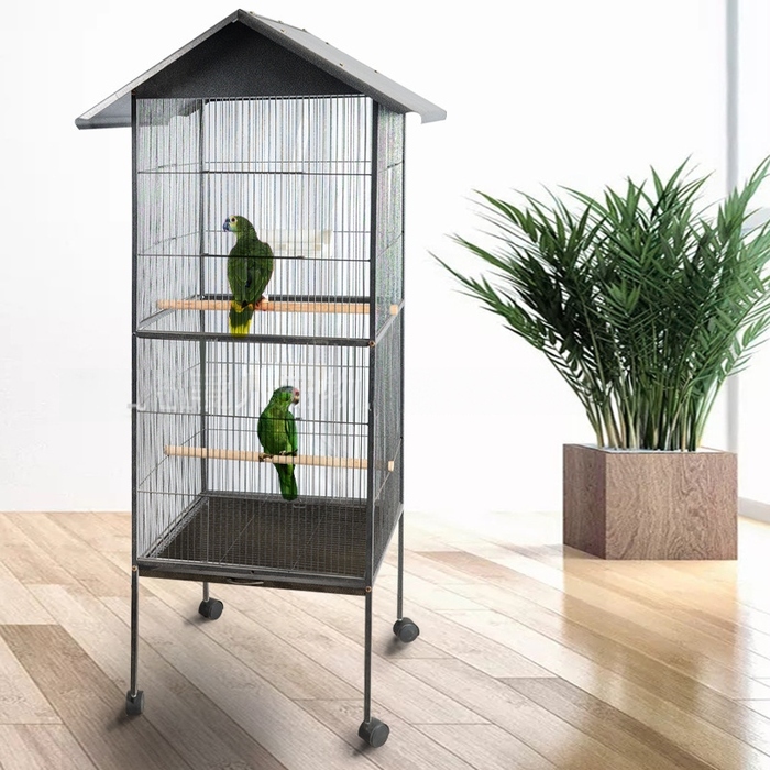 Клітка Wideshop 52 x 52 x 157 см, чорна