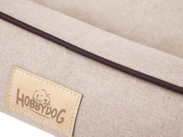 Крісло-ліжко для собак Joker M: 82 x 63 см, штучний льон, бежеве