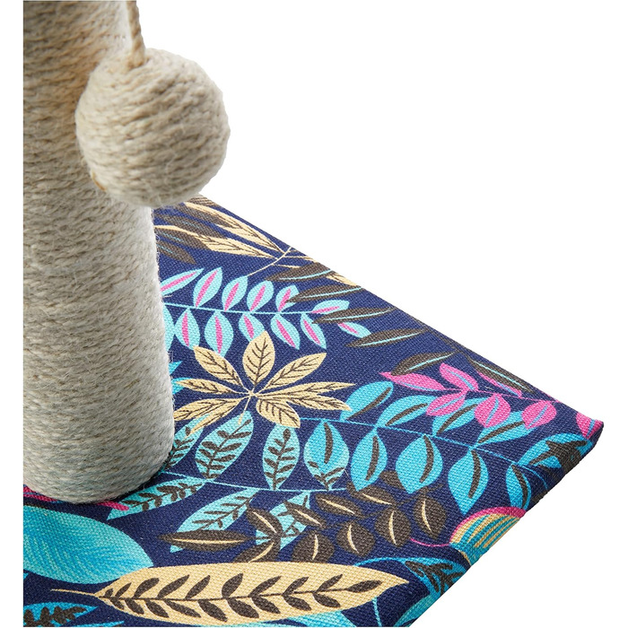 Драбина для котів Croci з картону, закрита коробка з двошаровою поверхнею для дряпання, 42x35x50 см, 1 шт. (Колір: Листя)