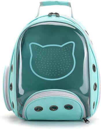 Рюкзак для котів та маленьких собак PETCUTE, дихаючий, знімний килимок, до 6 кг, з прозорим вікном, для подорожей (Цянова)