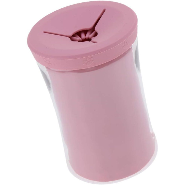 Миска для миття лап собакам, рожева | Чистяча щітка для лап собак