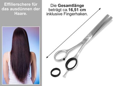 Професійні ножиці для волосся: фрiзурнi та модельювальні, нержавiюча сталь, 6 дюймiв (15,24 см) та 6,5 дюймiв (16,51 см), для перфектного зрiзу волосся
