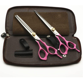 Набір професійних ножиць для грумінгу собак 7.0 дюймів, нержавіюча сталь, для тіла, лап, обличчя, безпечні та гострі