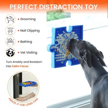 Іграшка-головоломка для собак та котів HowGo з 38+ присосками | Антиковзка, міцна, з силікону без BPA | Зменшує нудьгу та тривогу (1 шт, Червоний)