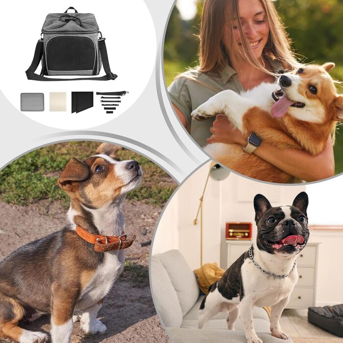 Корзина для собаки на велосипед – легка знімна сумка з дихаючим аксесуаром для транспортування, подорожей, покупок та кемпінгу