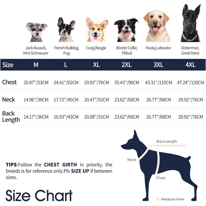 Зимові куртки та зимові пальта для собак IECOii, тепла зимова куртка для собак, пальта для собак, зимові пальта для собак, куртка-жилет для собак, теплий зимовий одяг для собак, водонепроникні куртки для собак, зелений колір, розмір M (обхват грудей: 53 с