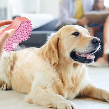 Щітка для котів та собак з водою, самоочисна, для короткої та довгої шерсті, видаляє шерсть, масаж, догляд (рожева, блакитна, зелена)