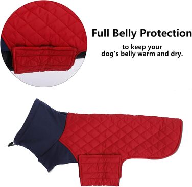 Теплий зимовий пуховик для такси, червоний, XL (довжина спини 46-49 см)