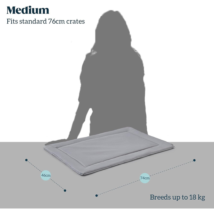 Крізьовий матрац для собак Cybarmour - стійкий до кусання, для великих порід, 89x59 см, вапняк
