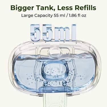 Побутова щітка для котів Pecute з парою та спреєм, багатофункціональна, для довгошерстих котів та собак, великий резервуар для води, масажна щітка, тільки прохолодний туман (зелена)