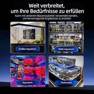 Повітряний компресор для акваріума Boxtech 10W, 4 виходи - тихий, регульований, для акваріумів 50-500л