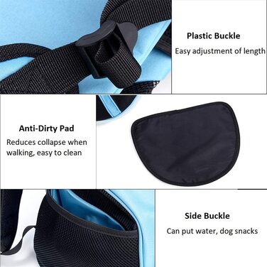 Рюкзак для собак та котів: переноска для тварин до 4 кг, блакитний | Pet Hunderucksack