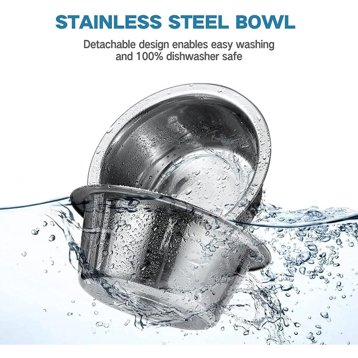 Підвищені годівниці для собак та котів All for Paws, з нержавіючої сталі, регульовані по висоті, антибактеріальні, для домашніх тварин, маленькі