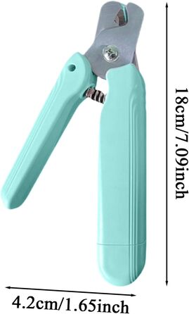 Ножиці для обрізання кігтів собак та котів з LED-підсвічуванням | Безшумні, з захисним насадком та ергономічним дизайном | Для собак та котів будь-яких порід