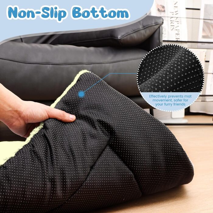 Крісло-ліжко для собак середніх порід Baodan, 90x60 см, миється, з антиковзною основою, бежеве