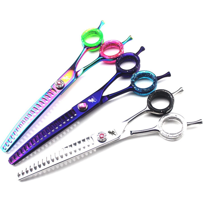 Ножиці для стрижки шерсті домашніх тварин: котів та собак, професійні, з нержавіючої сталі, 7 дюймів