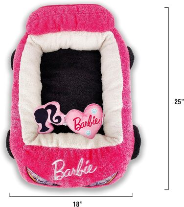 Ліжко для домашніх тварин Barbie у вигляді плюшевого авто